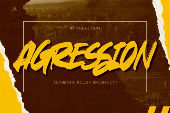 Agression Font for Editorial Design and Branding