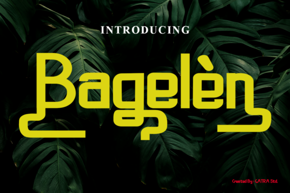 Bagelen: A Modern Display Font for Editorial Projects