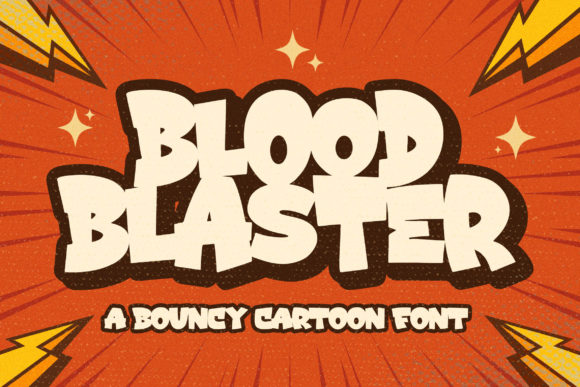 Blood Blaster: A Bold Display Font for Digital Creativity