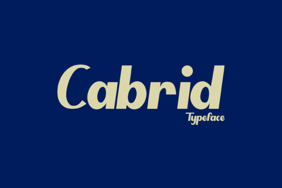 Cabrid Font for Bold Web Design
