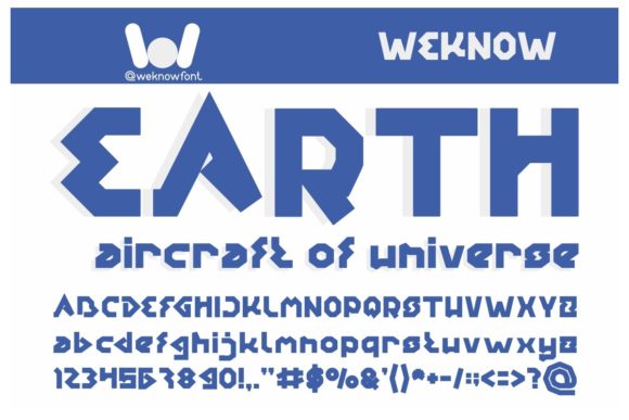 Earth Aircraft Universe: A Font That Elevates Brand Identity