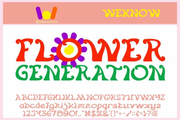 Flower Generation Font for Professional Branding