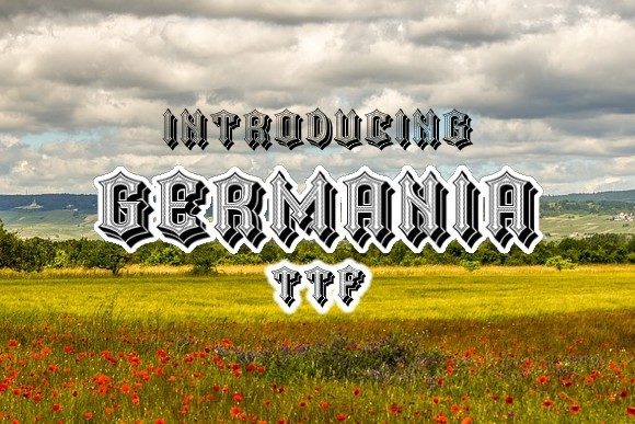 Germania Font for Web Design Projects