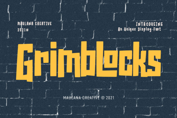 Grimblocks: A Bold Display Font for Impactful Campaigns