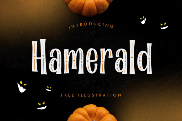 Hamerald: A Chic Display Font for Digital Creativity