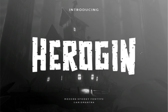 Herogin: A Spooky Display Font for Web Design Projects