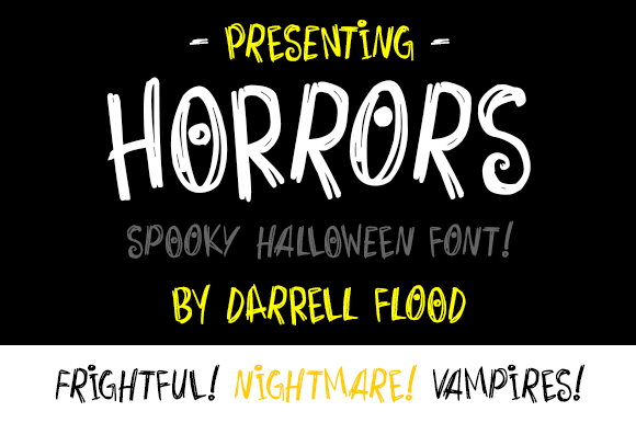 Horrors Font Review: A Creepy Display Typeface for Bold Branding