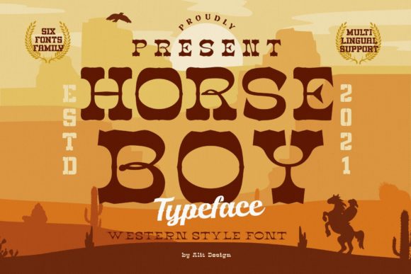 Horse Boy Font for Creative Branding Projects