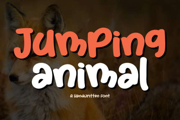 Jumping Animal Font for Web Design