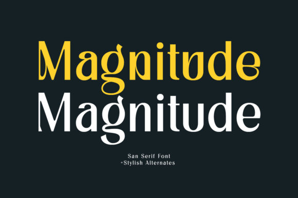 Magnitude Font for Web Design Projects