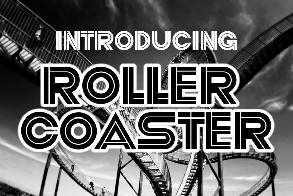 Roller Coaster Font for Editorial Design