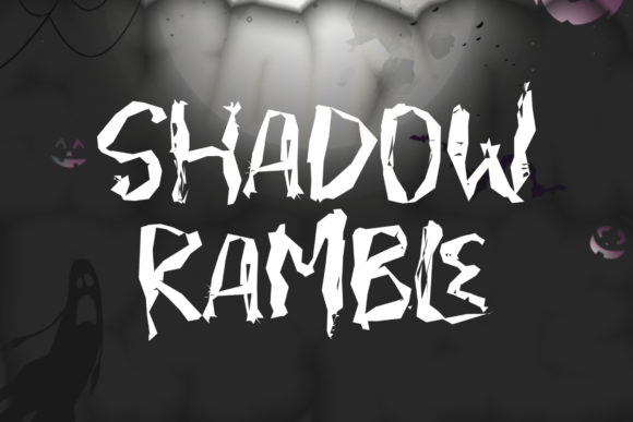 Shadow Ramble: A Creepy Display Font for Bold Campaigns