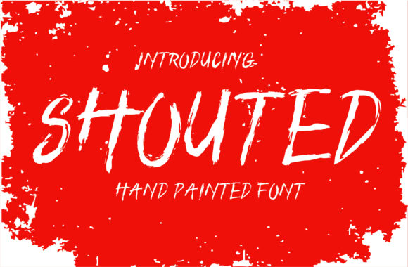 Shouted Font for Web Design: A Bold Display Typeface