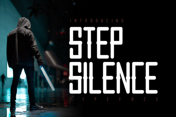 Step Silence: A Bold Display Font for Editorial Design