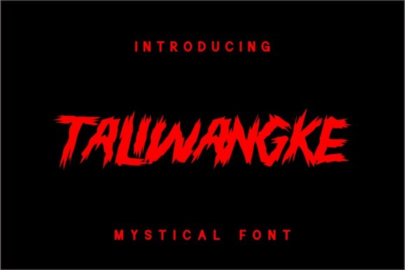Taliwangke: A Dark and Bold Display Font for Editorial Design