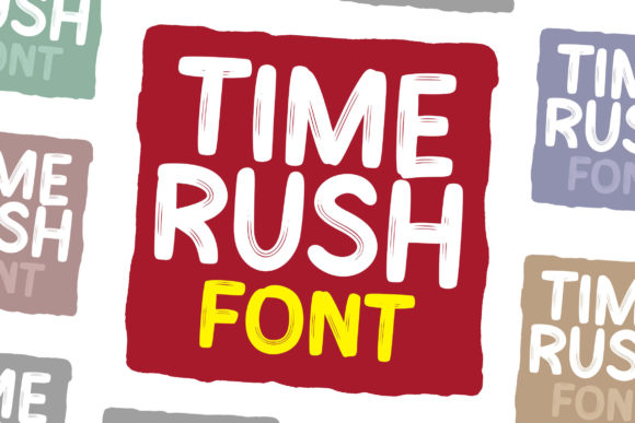 Time Rush: A Modern Display Font for Digital Projects