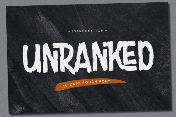 Unranked: A Bold Display Font for Digital Creativity