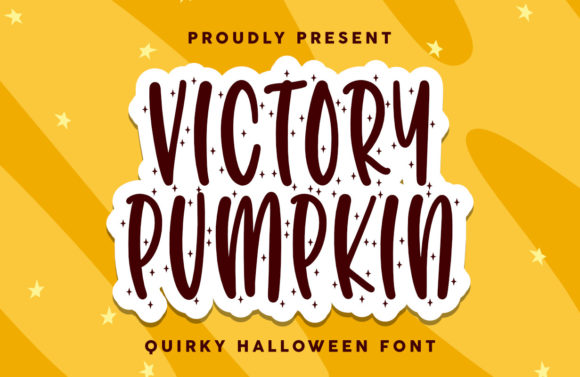 Victory Pumpkin Font for Handmade Creations