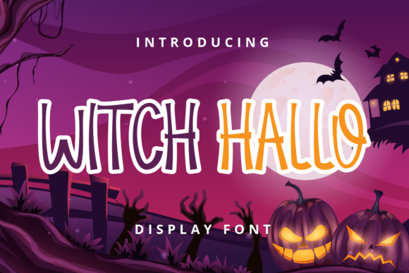 Witch Hallo: A Spooky Display Font for Halloween-Themed Designs